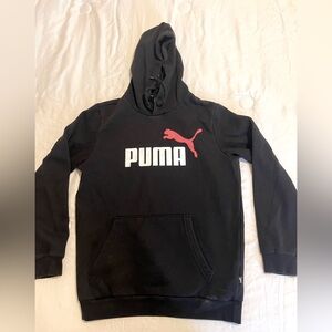 Puma hoodie black red size medium unisex good condition